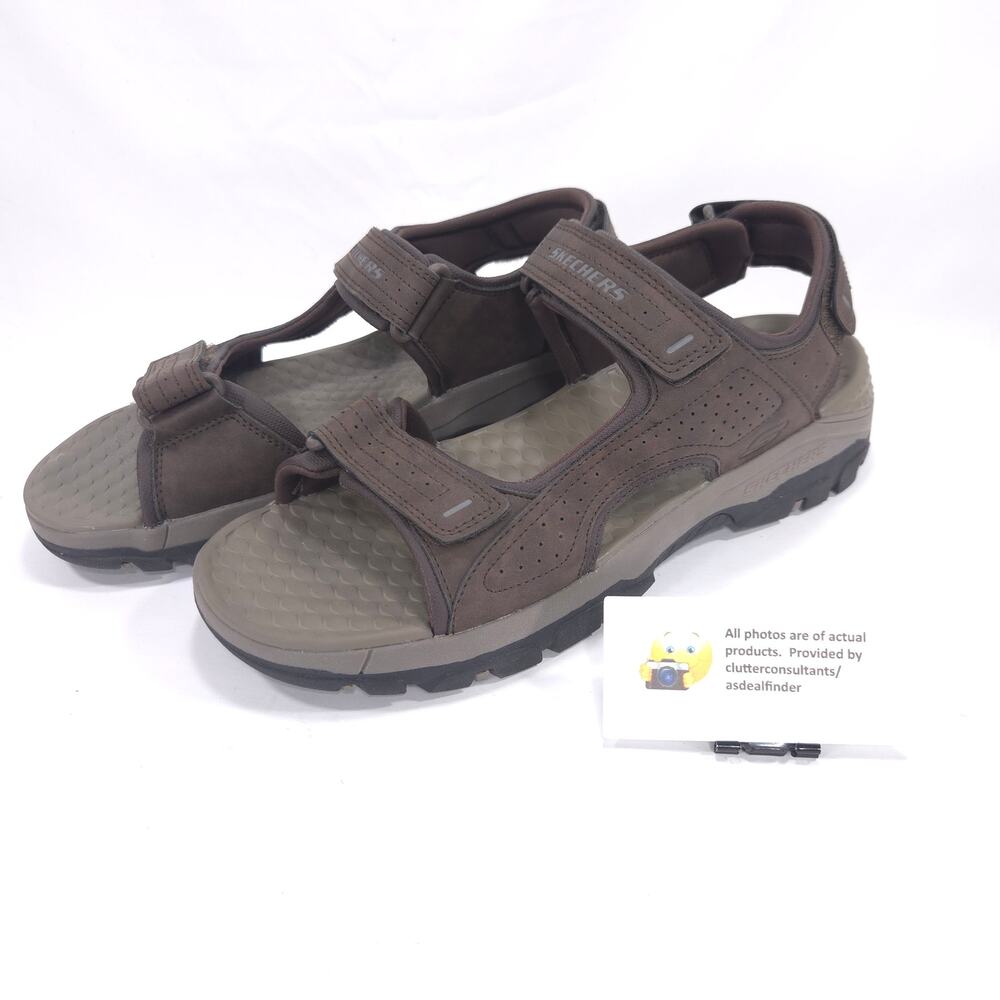 Skechers Tresmen Outdoor Adjustable Sandal Mens Size 11 204105 Brown Black